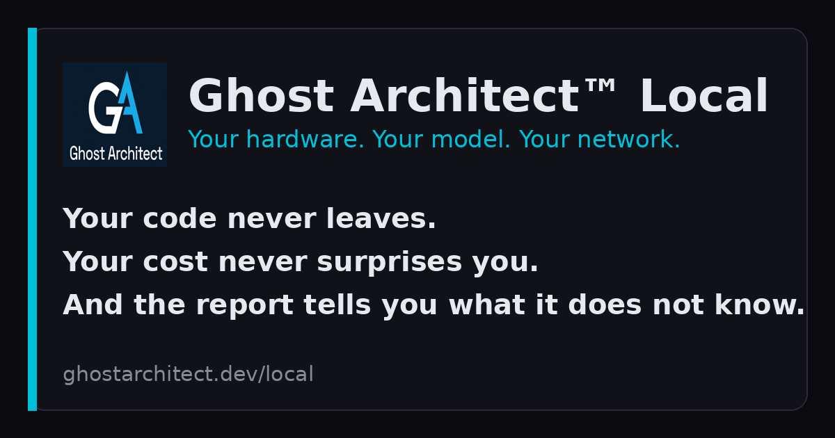 Ghost Architect™ Local: codebase intelligence on your own hardware